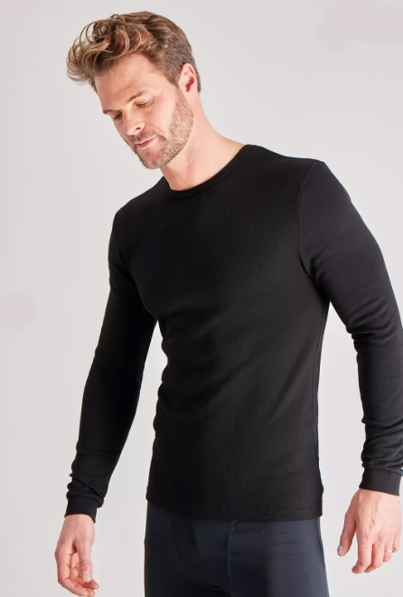 Black 'Maximum Warmth' Thermal Long Sleeve Top