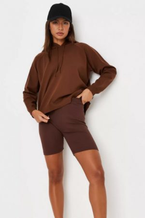 Coolest Chocolate Oversized Knit Hoodie