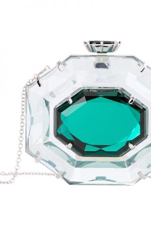 Clutch With Emerald-Cut Crystal